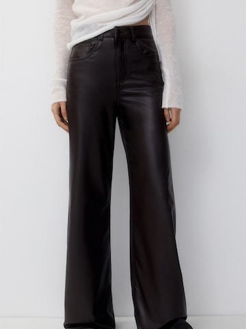 Pull&Bear Flared Pants in Brown