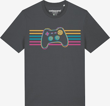 T-Shirt ' Retro Joystick ' Watapparel en gris : devant