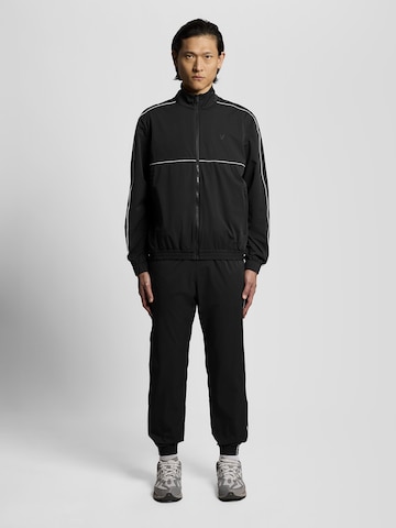 Lyle & Scott Tapered Broek 'Track' in Zwart