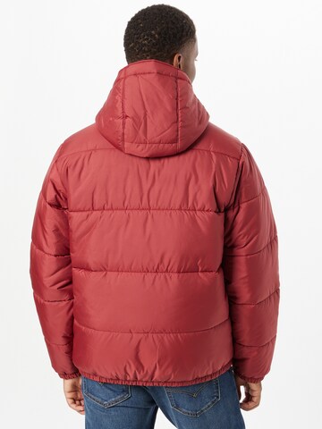 LEVI'S ® Between-season jacket 'Telegraph Hood Shrt Jkt' in Red