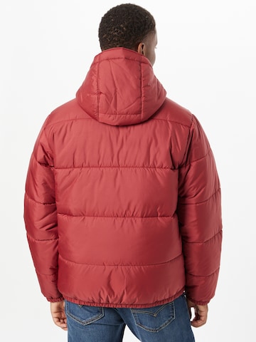 LEVI'S ® Tussenjas 'Telegraph Hood Shrt Jkt' in Rood