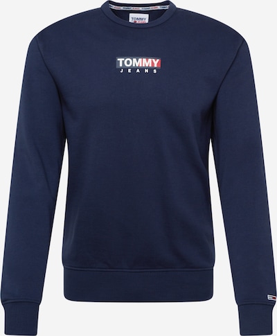 Bluză de molton Tommy Jeans pe bleumarin / roșu / alb, Vizualizare produs