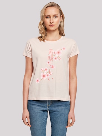 F4NT4STIC Shirt 'Kirschblüten' in Roze: voorkant