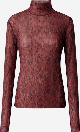 BOSS T-Krekls 'Emata', krāsa - tumši sarkans / melns, Preces skats