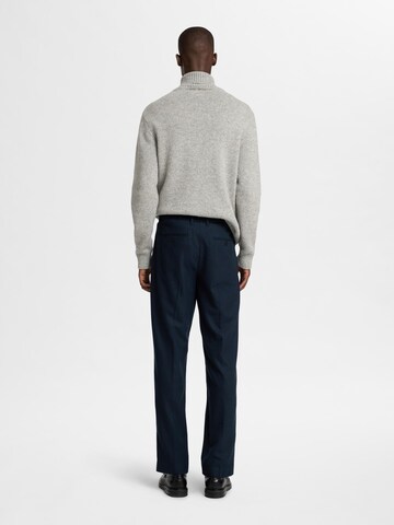 SELECTED Regular Trousers with creases in Blue