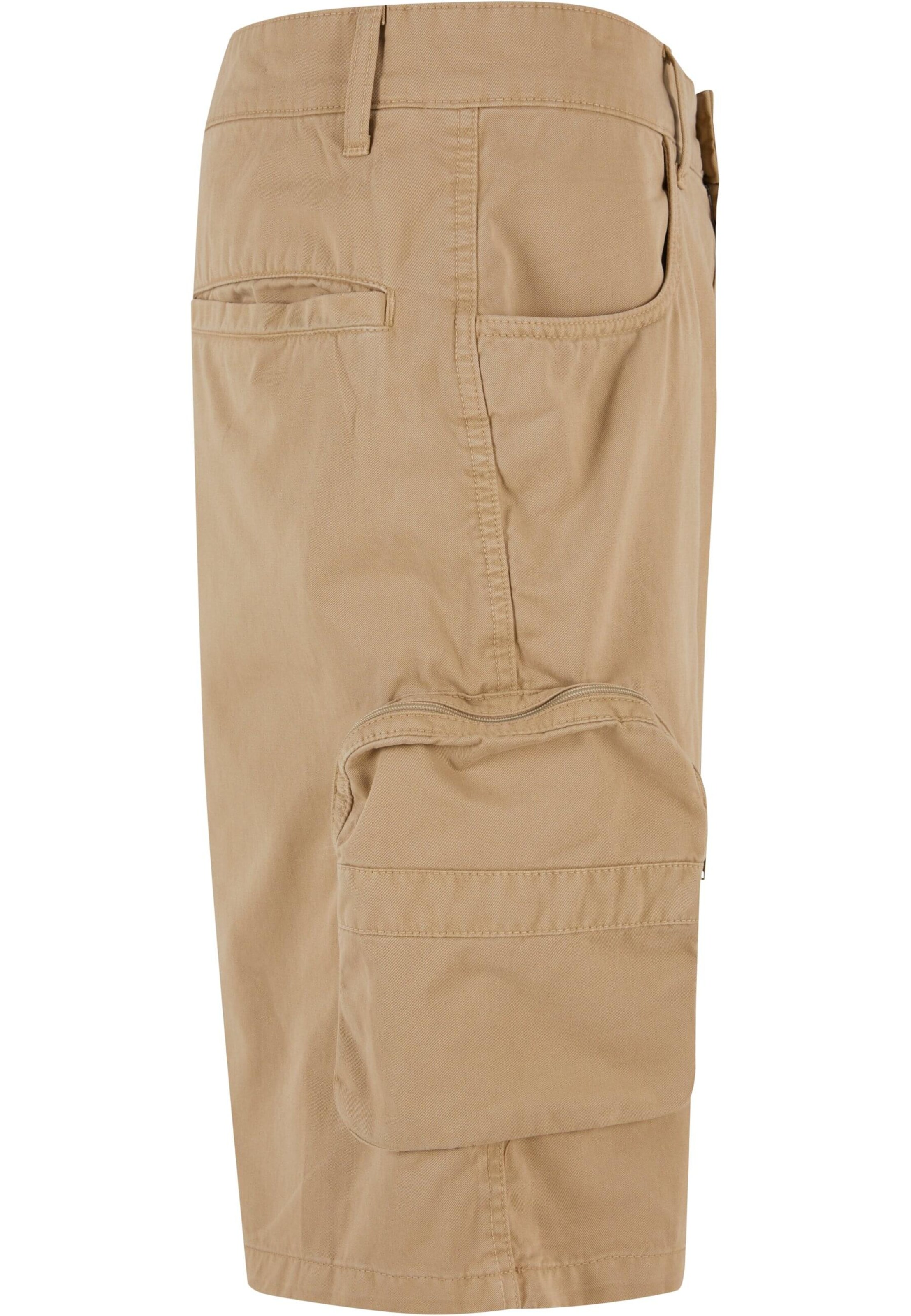 Urban Classics Slimfit Cargobyxa i beige