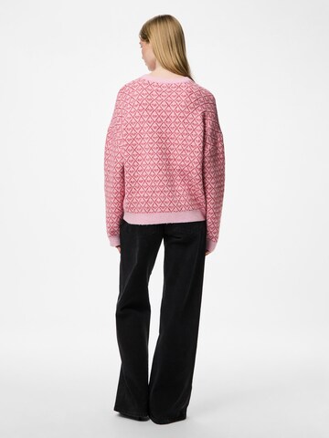 PIECES Sweater 'PCNavi' in Pink