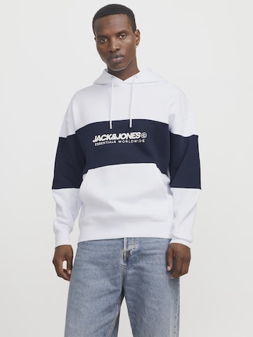 JACK & JONES Sweatshirt 'JJELegacy' i hvid: forside