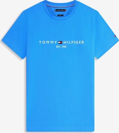 Marškinėliai iš TOMMY HILFIGER, spalva – tamsiai mėlyna / azuro spalva / raudona / balta, Prekių apžvalga