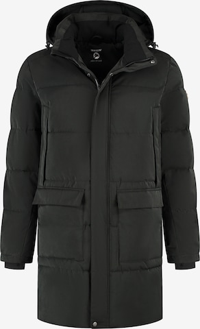 Travelin Winterjas 'Ladan' in Zwart: voorkant