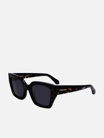FERRAGAMO Sonnenbrille‌‌‌‌‌‌ in Schwarz: Vorderseite