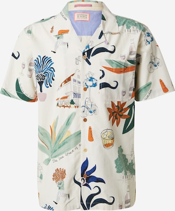 SCOTCH & SODA Regular Fit Hemd 'Hawaii' in Weiß: predná strana