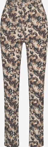 Skinny Pantalon 'LOUISA ' Goldner en beige : devant
