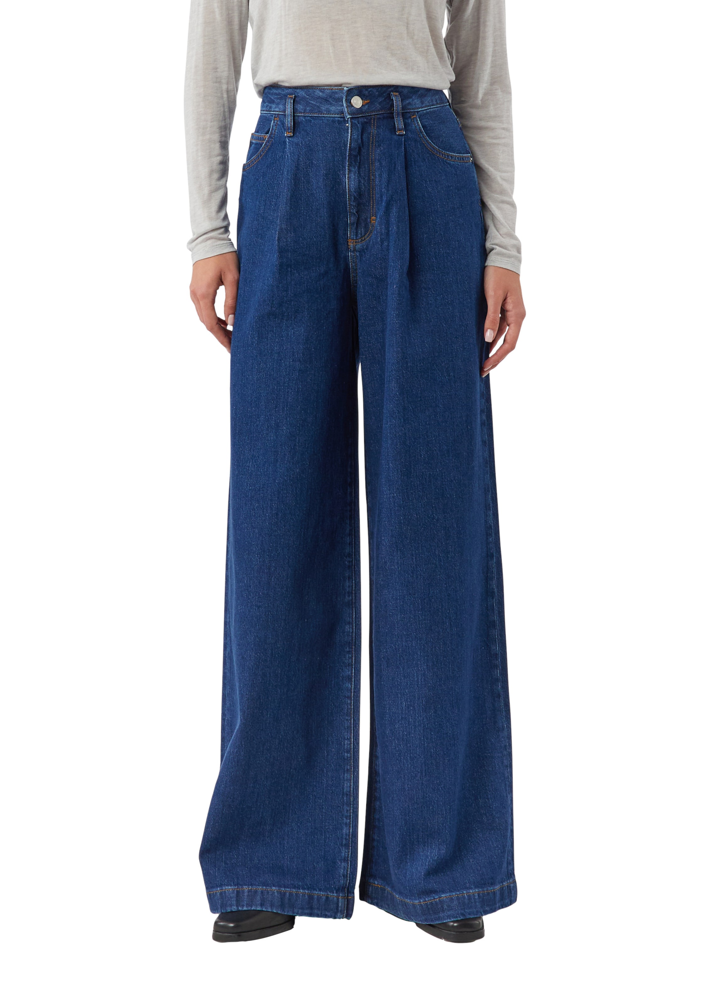 COMMA Wide leg Jeans in Blue: front