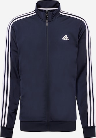 ADIDAS SPORTSWEAR Trainingsjack 'Essentials Warm-Up' in Blauw: voorkant