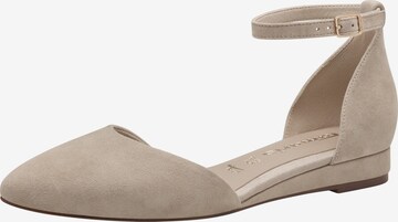 TAMARIS Ballet Flats in Beige: front