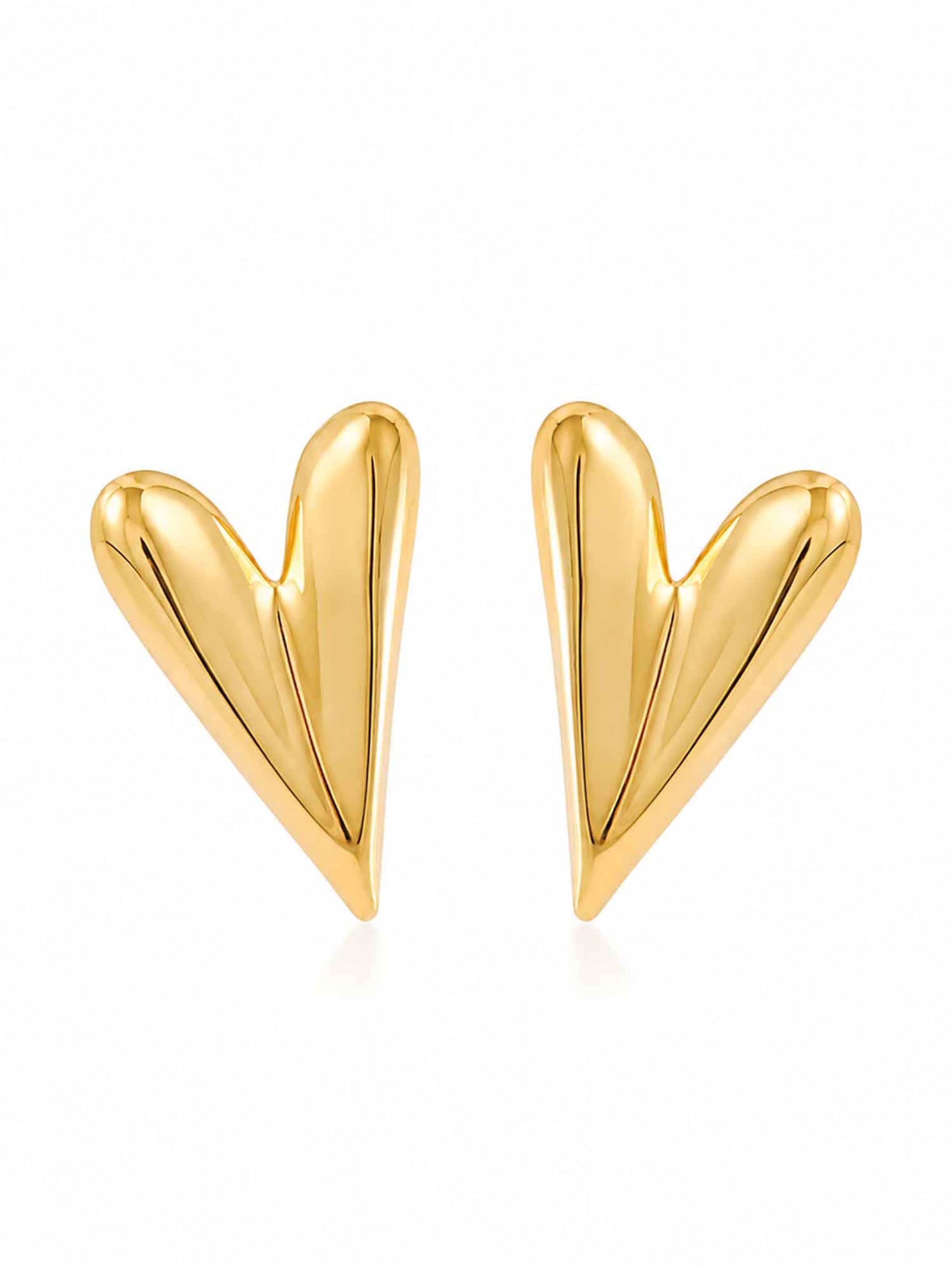 RteRme Earrings 'Haviva Earrings' in Gold: front