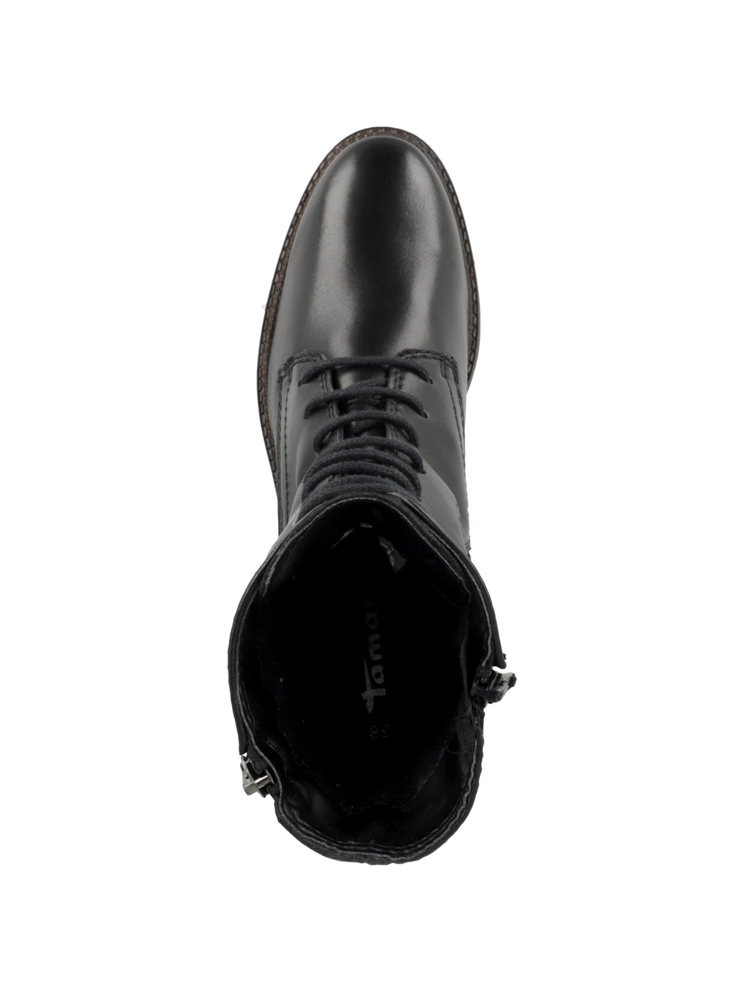 Stivaletto stringato di Tamaris in nero