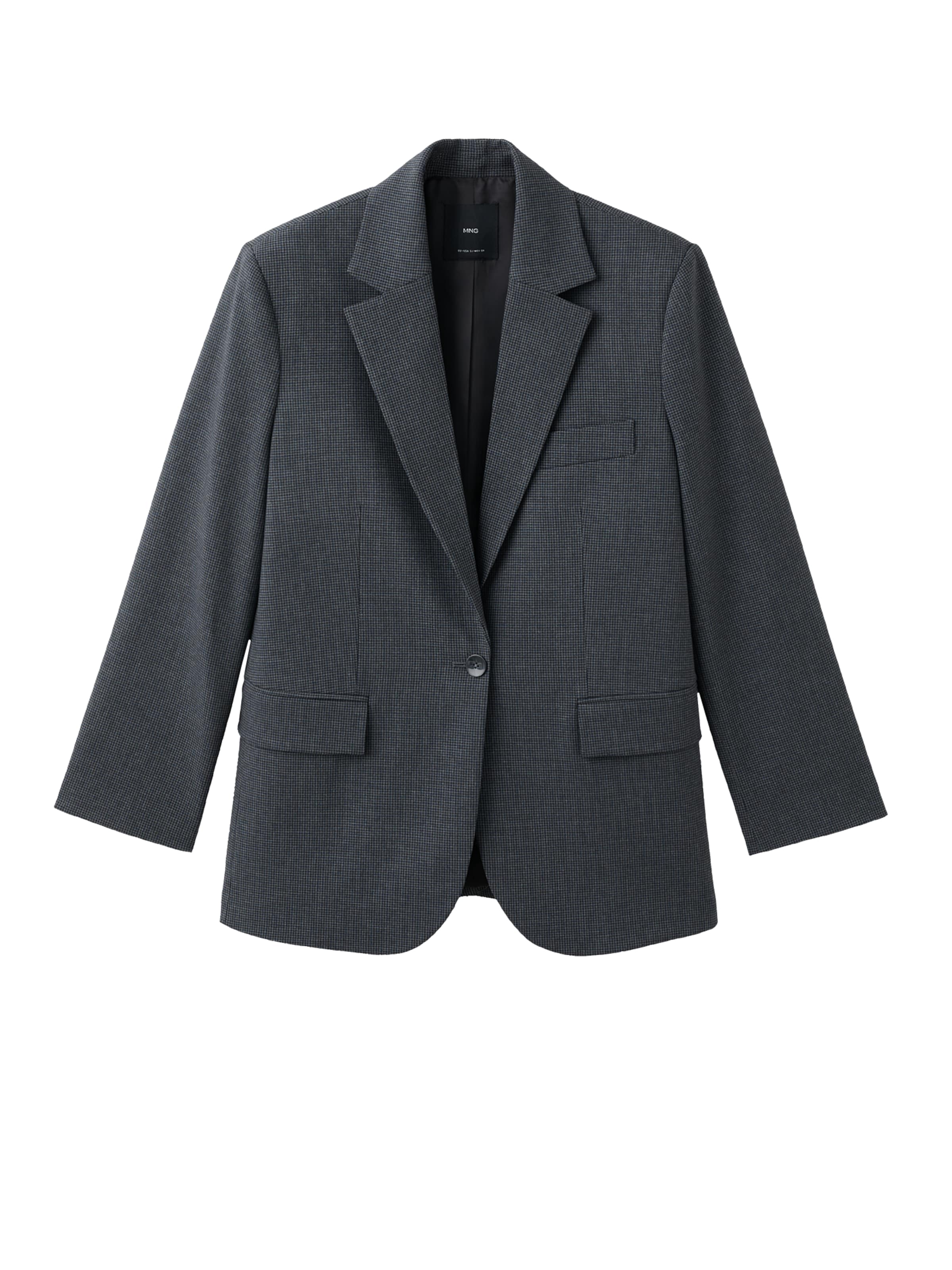 MANGO Блейзър 'Mila' в сиво: отпред