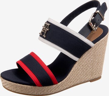 Sandales TOMMY HILFIGER en bleu : devant