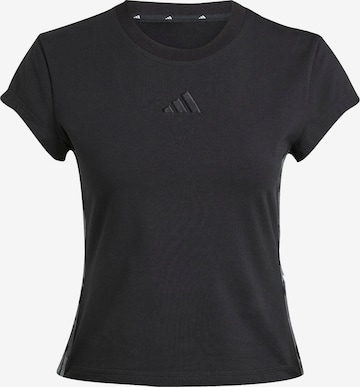 ADIDAS SPORTSWEARTehnička sportska majica - crna boja: prednji dio