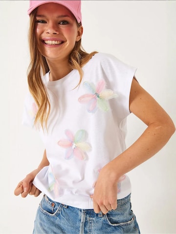 Bianco Lucci Särk 'T-Shirts', värv valge