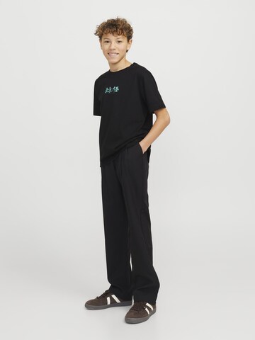 T-Shirt 'Gedruckt' Jack & Jones Junior en noir