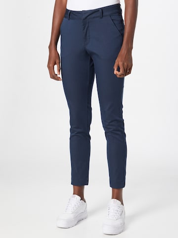 Coupe slim Pantalon chino 'Lea' Kaffe en bleu : devant