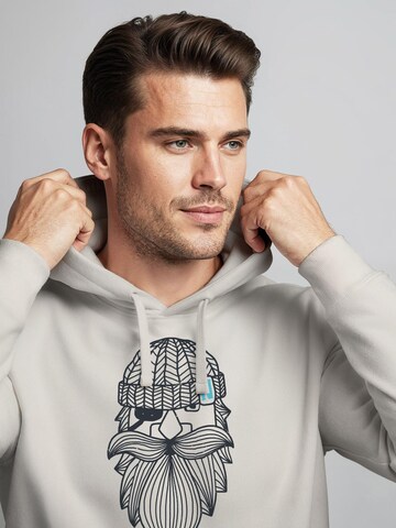 Neverless Sweatshirt 'Sailor Captain' in Beige