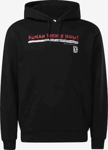 Reebok Sweatshirt 'Human Rights Now!' in Black: front