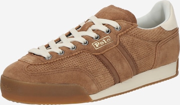 Baskets basses Polo Ralph Lauren en marron : devant