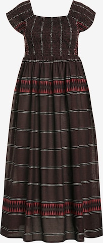 Robe Ulla Popken en marron : devant