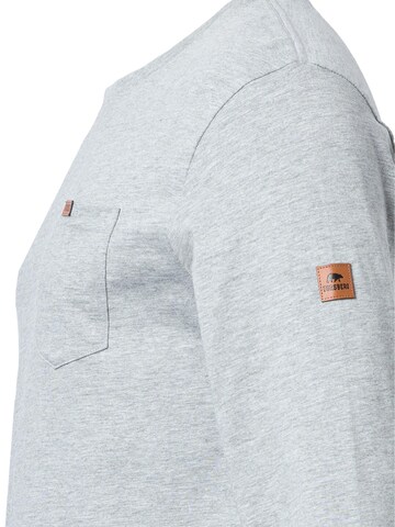FORSBERG Sweatshirt 'Longsleeve mit Brusttasche' in Grau