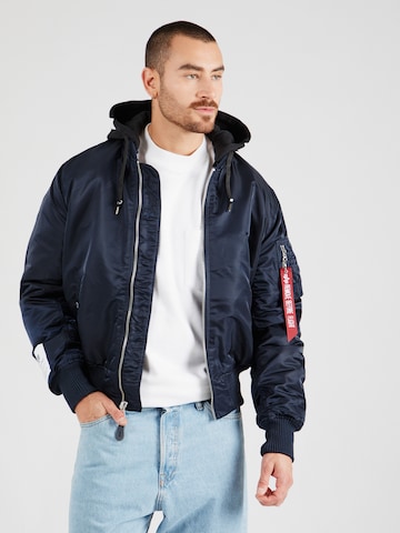 ALPHA INDUSTRIES Between-Season Jacket in Blue: front