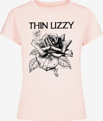 Maglietta 'Thin Lizzy - Rose' di Merchcode in rosa: frontale