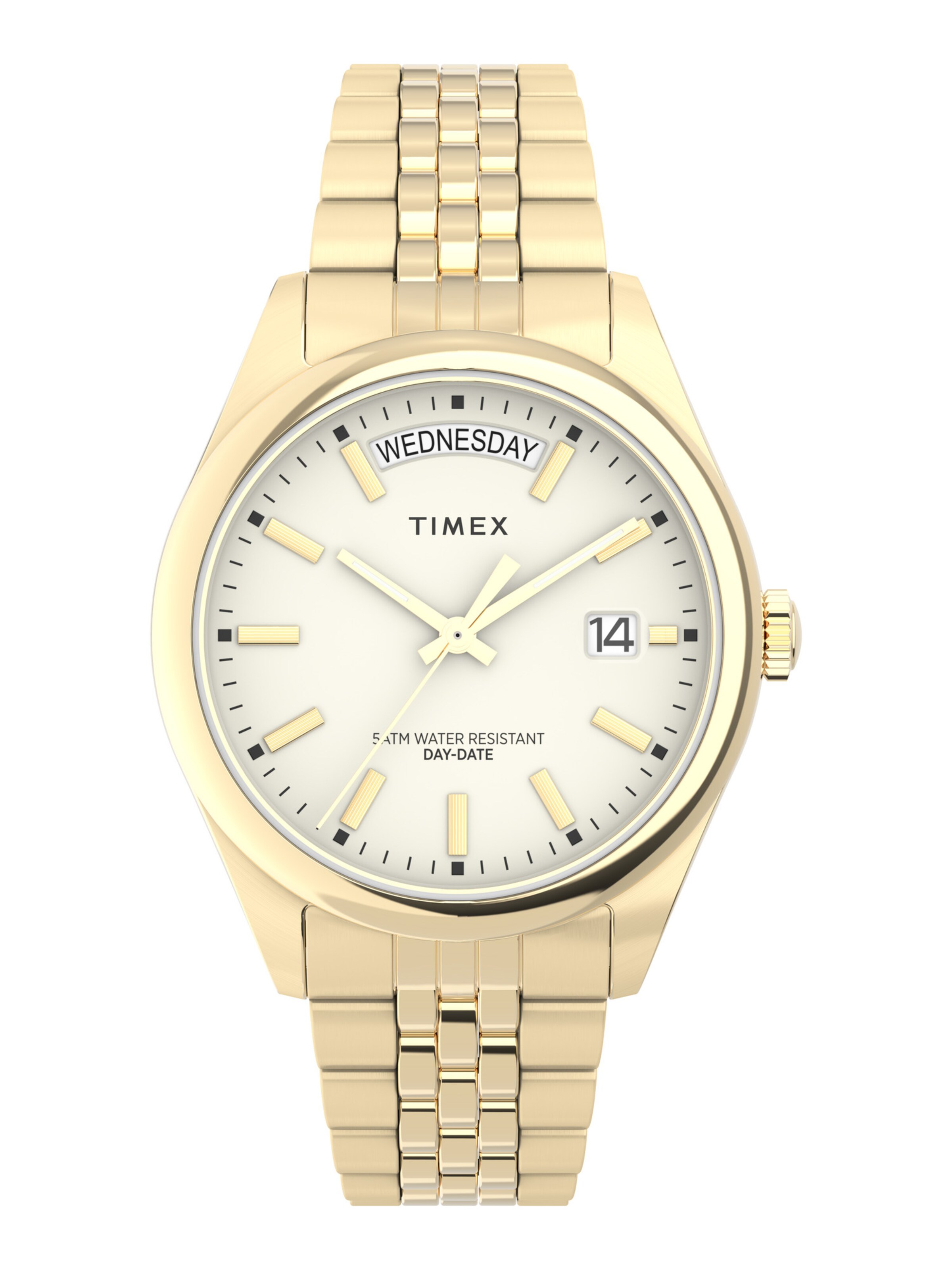 Orologio analogico di TIMEX in oro: frontale
