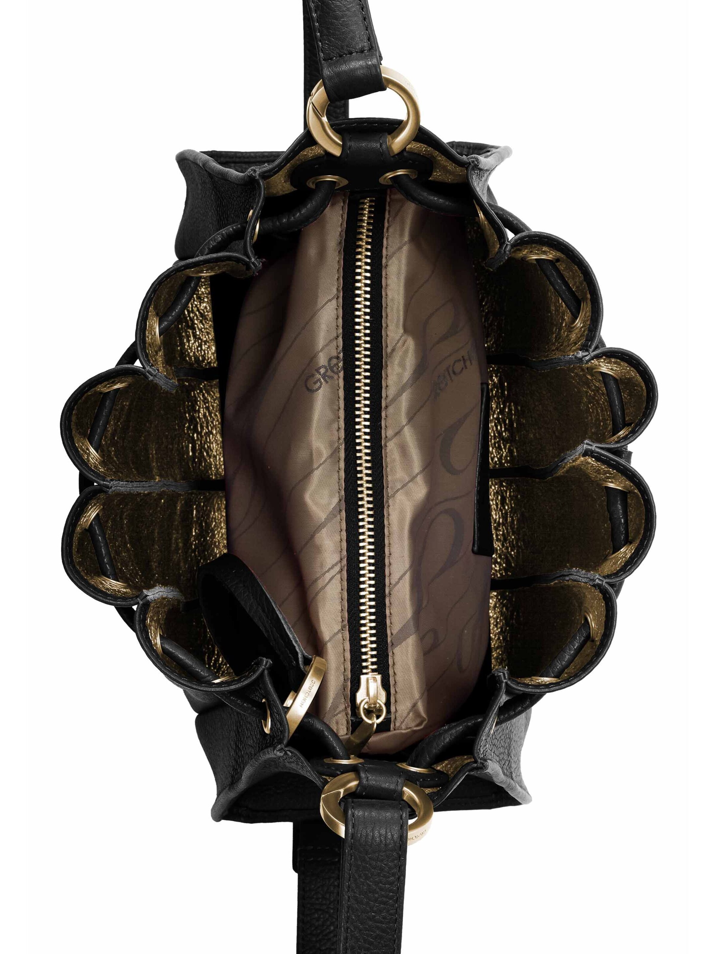 Gretchen Pouch 'Fan' in Black