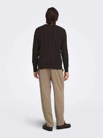Pullover 'KIM ' di Only & Sons in marrone