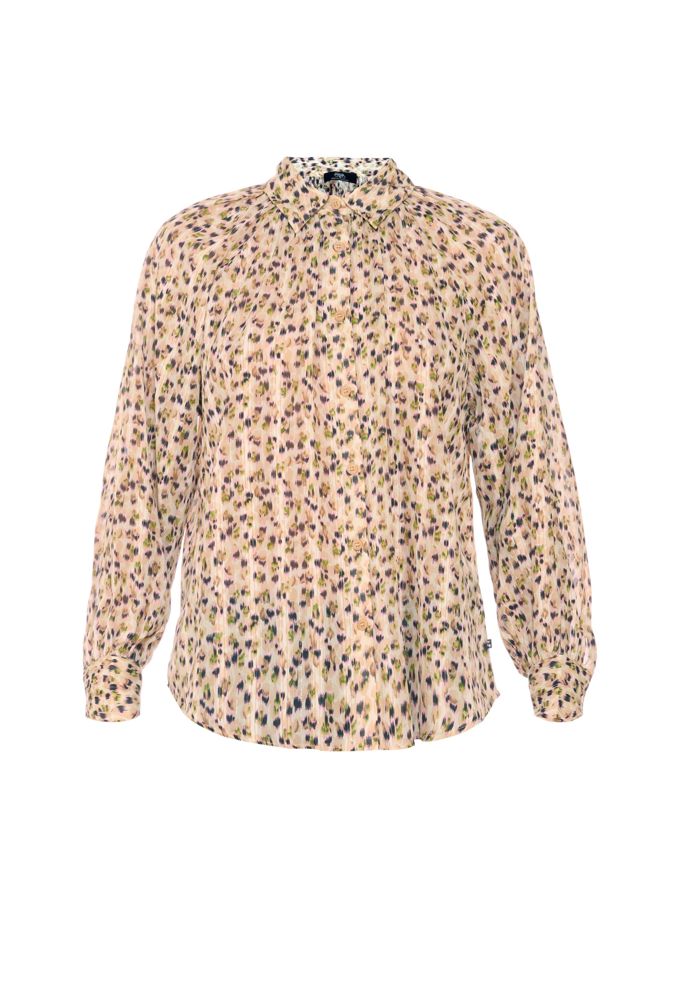 Le Temps Des Cerises Blouse 'Talou' in Beige: voorkant