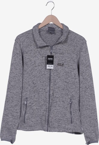 JACK WOLFSKIN Sweatshirt & Zip-Up Hoodie in XL in Grey: front
