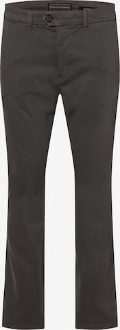 Coupe slim Pantalon chino 'Dylan' Finshley & Harding en gris : devant