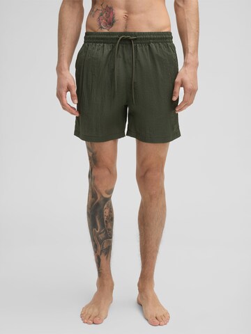 STRELLSON Regular Broek 'Boas' in Groen: voorkant