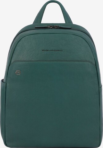 Piquadro Backpack in Green: front