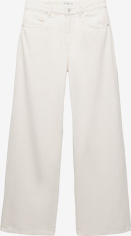 Pull&BearWide Leg/ Široke nogavice Traperice - bež boja: prednji dio