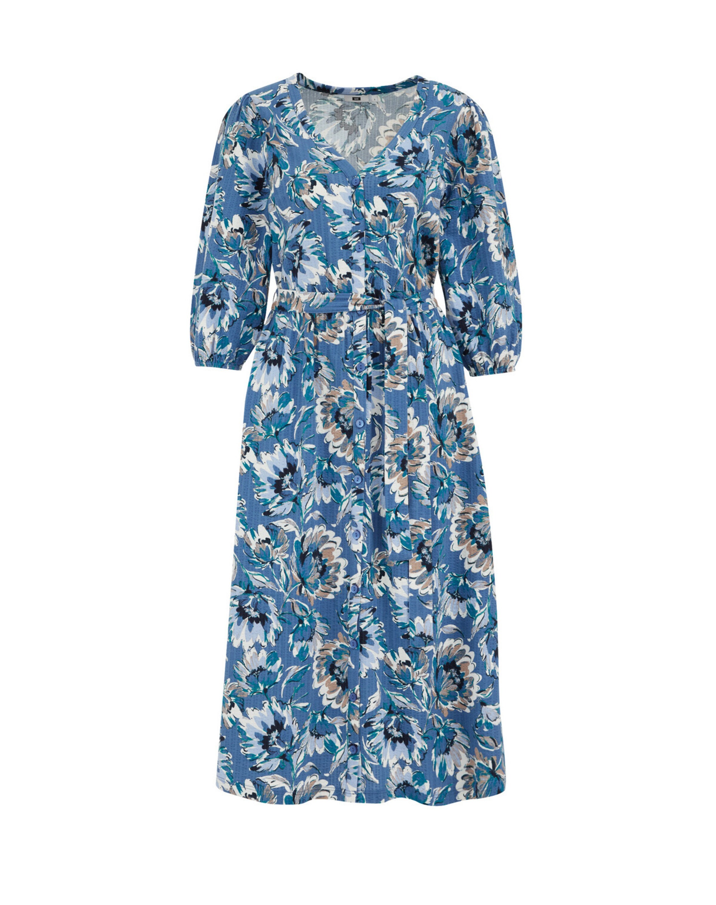 WE Fashion Рокля тип риза в синьо: отпред