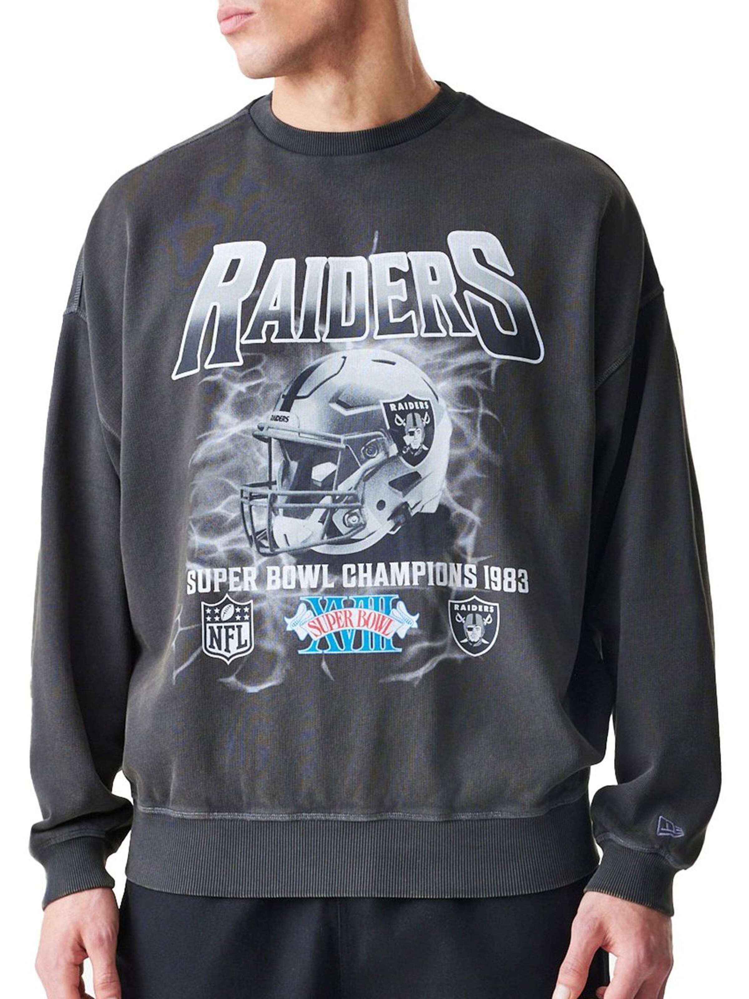 NEW ERA Μπλούζα φούτερ 'NFL LASRAI' σε γκρι