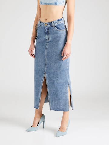 Nasty Gal Rok 'Star Bum' in Blauw: voorkant