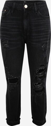 River Island Petite Slim fit Jeans 'Carrie Russel' in Black: front