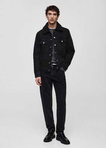 MANGO MAN Jacke 'Wasp' in Schwarz