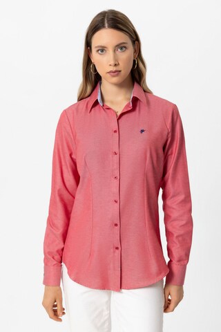 Camicia da donna 'NIHAN' di DENIM CULTURE in rosso: frontale
